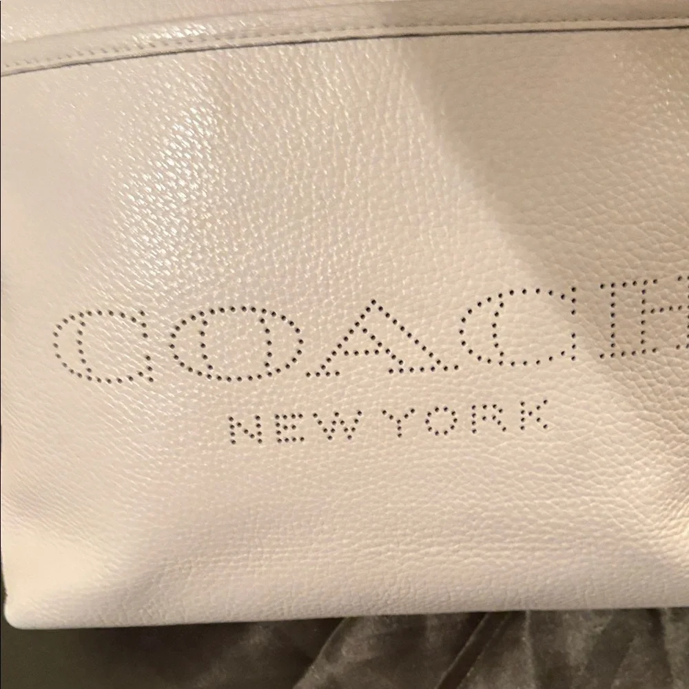 Coach Cream leather file Crossbody Bag A2081-91167
